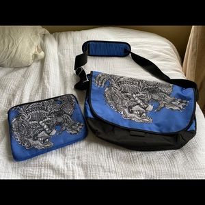 Pottery barn zig Ziegler dragon bag/tablet case